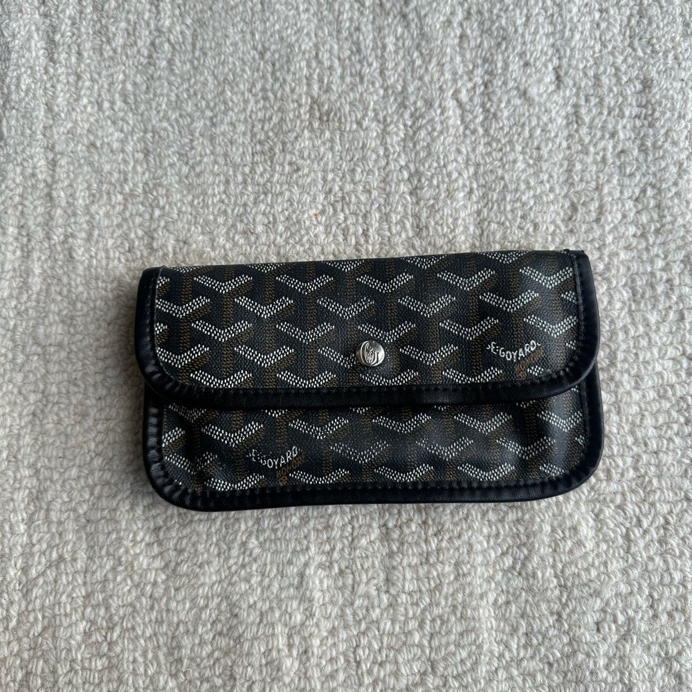 Goyard Black and Gray Clutch